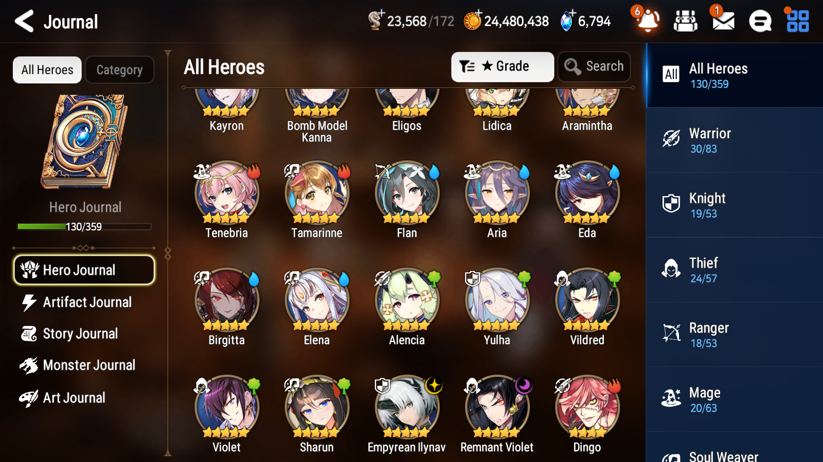 [GLOBAL][INSTANT] Epic 7 Seven 2ML Empyrean Ilynav Remnant Violet + 49ML pulls +20 Speed +Name Starter Account-Mobile Games Starter