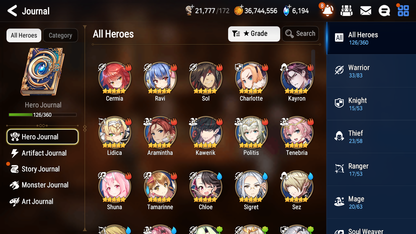 [GLOBAL][INSTANT] Epic 7 Seven 2ML Fairytale Tenebira Solitaria of the Snow Death Dealer Ray + 40ML pulls + 20 Speed Starter Account-Mobile Games Starter