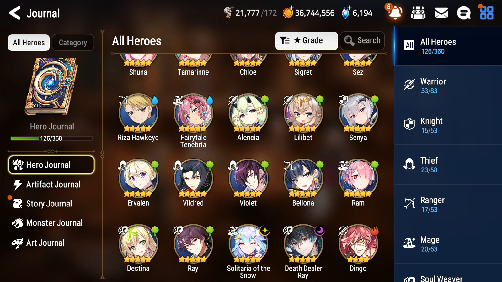 [GLOBAL][INSTANT] Epic 7 Seven 2ML Fairytale Tenebira Solitaria of the Snow Death Dealer Ray + 40ML pulls + 20 Speed Starter Account-Mobile Games Starter