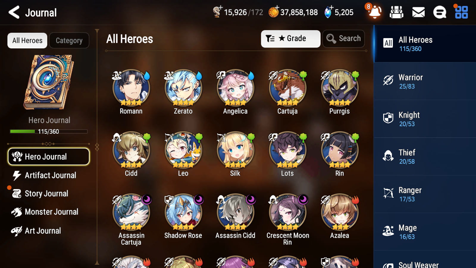 [GLOBAL][INSTANT] Epic 7 Seven 2ML Frida Empyrean Ilynav Death Dealer Ray + 40ML pulls + 20 Speed+ Name Starter Account-Mobile Games Starter