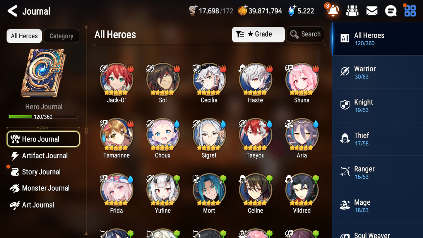 [GLOBAL][INSTANT] Epic 7 Seven 2ML Frida+art Mediator Kawerik Maid Chloe+ 40ML pulls + 20 Speed + Name Starter Account-Mobile Games Starter