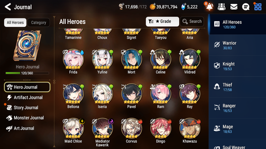 [GLOBAL][INSTANT] Epic 7 Seven 2ML Frida+art Mediator Kawerik Maid Chloe+ 40ML pulls + 20 Speed + Name Starter Account-Mobile Games Starter