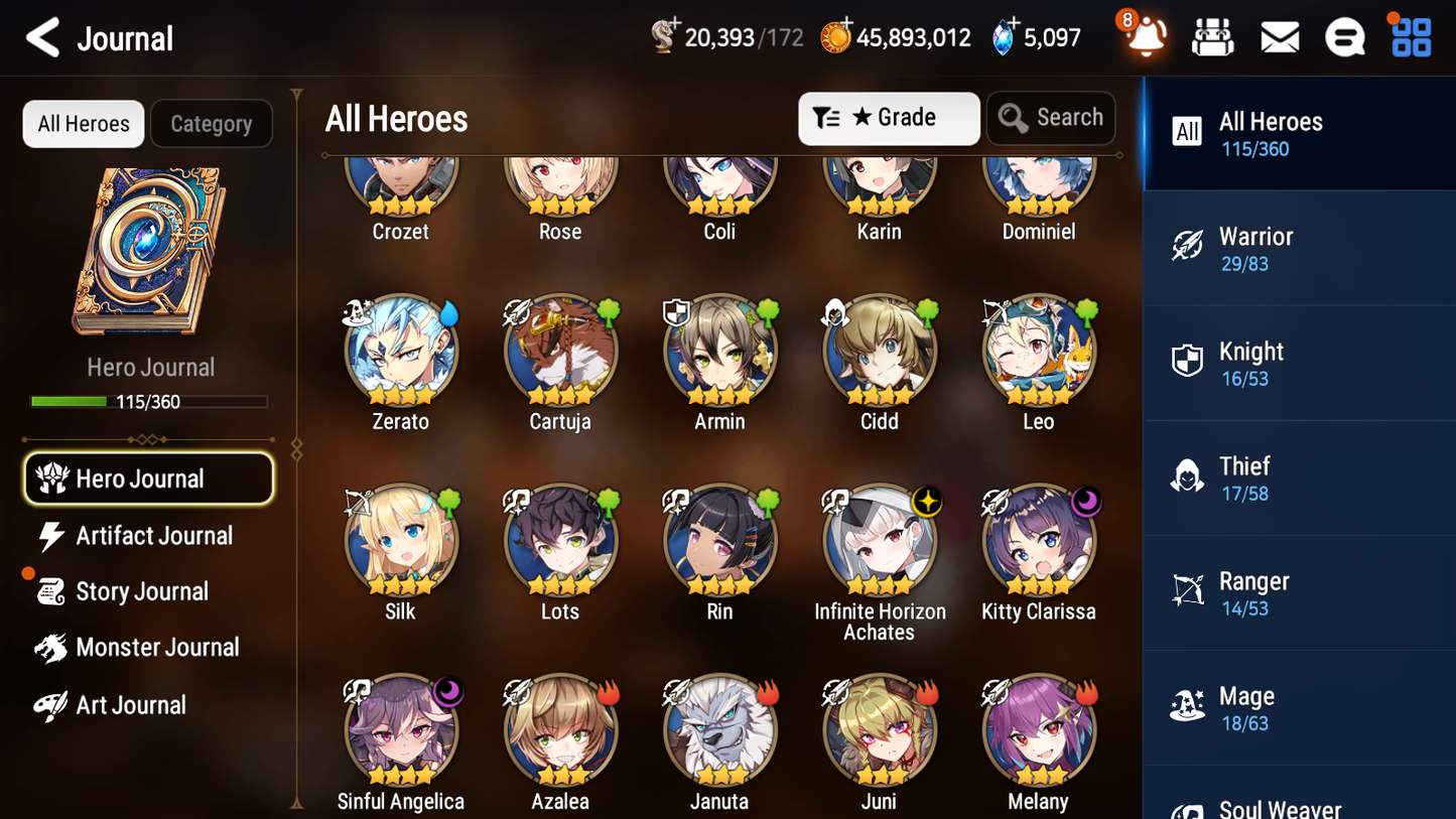 [GLOBAL][INSTANT] Epic 7 Seven 2ML Frida+art Top Model Luluca Last Rider Krau + 45ML pulls + 20 Speed Starter Account-Mobile Games Starter