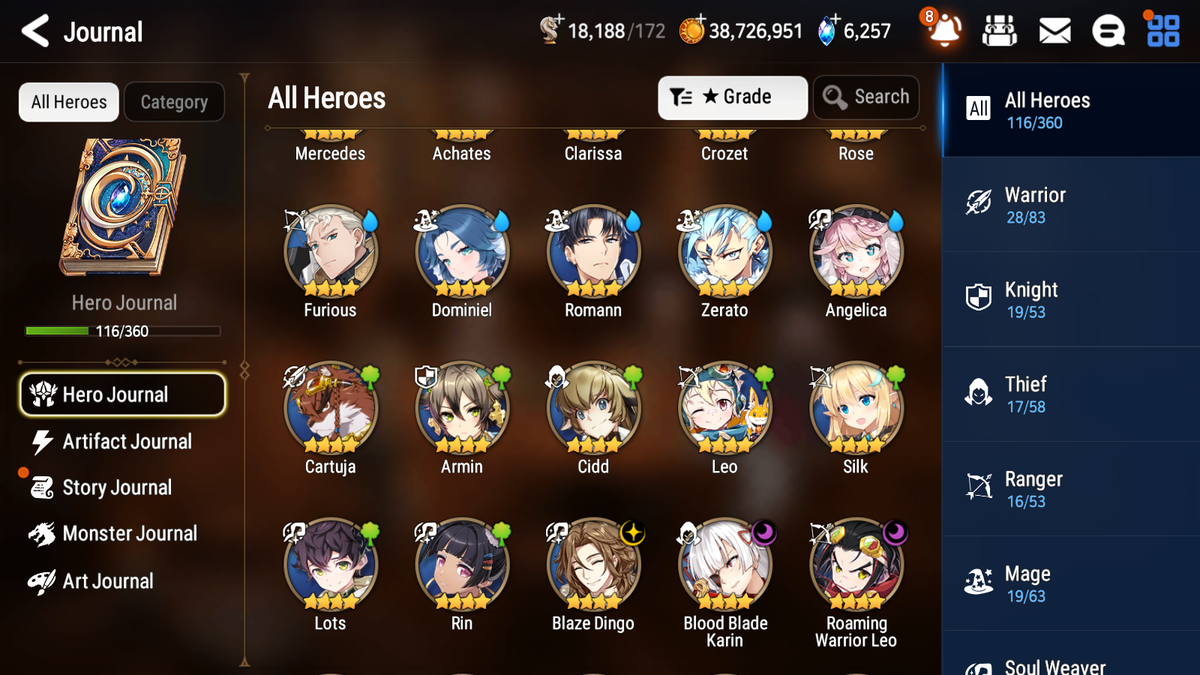 [GLOBAL][INSTANT] Epic 7 Seven 2ML Frida+art Urban Shadow Choux Ambitious Tywin Jack + 39ML pulls +20 Speed + Name Starter Account-Mobile Games Starter