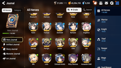 [GLOBAL][INSTANT] Epic 7 Seven 2ML Maid Chloe Martial Artist Ken+ Rem + 40ML pulls + 20 Speed Starter Account-Mobile Games Starter