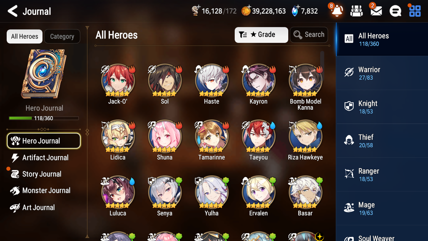 [GLOBAL][INSTANT] Epic 7 Seven 2ML Ruele Operator Sigret Jack + Mystics ML pulls + 20 Speed Starter Account-Mobile Games Starter
