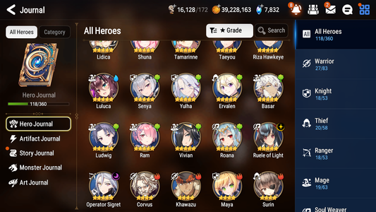 [GLOBAL][INSTANT] Epic 7 Seven 2ML Ruele Operator Sigret Jack + Mystics ML pulls + 20 Speed Starter Account-Mobile Games Starter