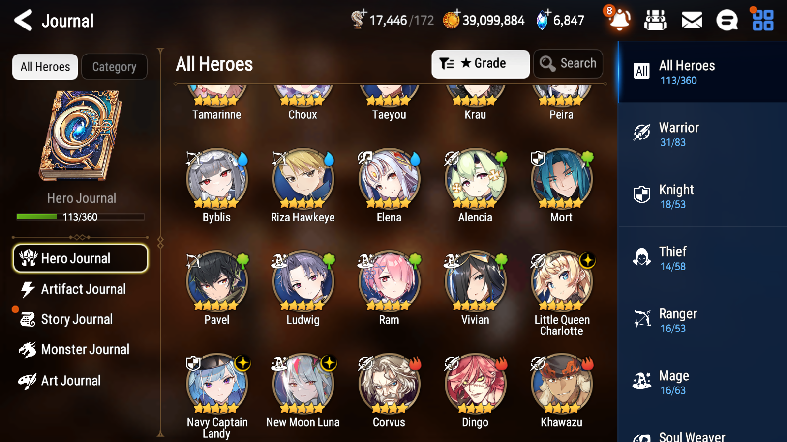 [GLOBAL][INSTANT] Epic 7 Seven 3ML 1LIM New Moon Luna Navy Captain Landy Little Queen Charlotte Byblis+art + ML pulls Mystics+ 20 Speed Name Starter Account-Mobile Games Starter