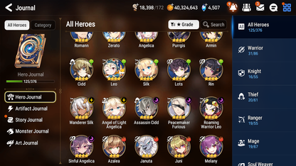 [GLOBAL][INSTANT] Epic 7 Seven 3ML 2LIM Perfumer Byblis Frida Lone Wolf Peira Designer Lilibet Sage Baal Angel Angelica + 41ML pulls + 20 Speed +Name Starter Account-Mobile Games Starter