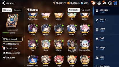 [GLOBAL][INSTANT] Epic 7 Seven 3ML 2LIM Perfumer Byblis Frida Lone Wolf Peira Designer Lilibet Sage Baal Angel Angelica + 41ML pulls + 20 Speed +Name Starter Account-Mobile Games Starter