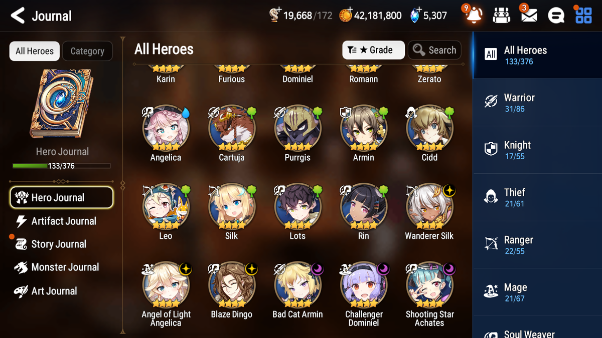 [GLOBAL][INSTANT] Epic 7 Seven 3ML 2LIM School Nurse Yulha Empyrean Ilynav Frida Perfumer Byblis Designer Lilibet Angel Angelica + 43ML pulls +20 Speed + Name Starter Account-Mobile Games Starter