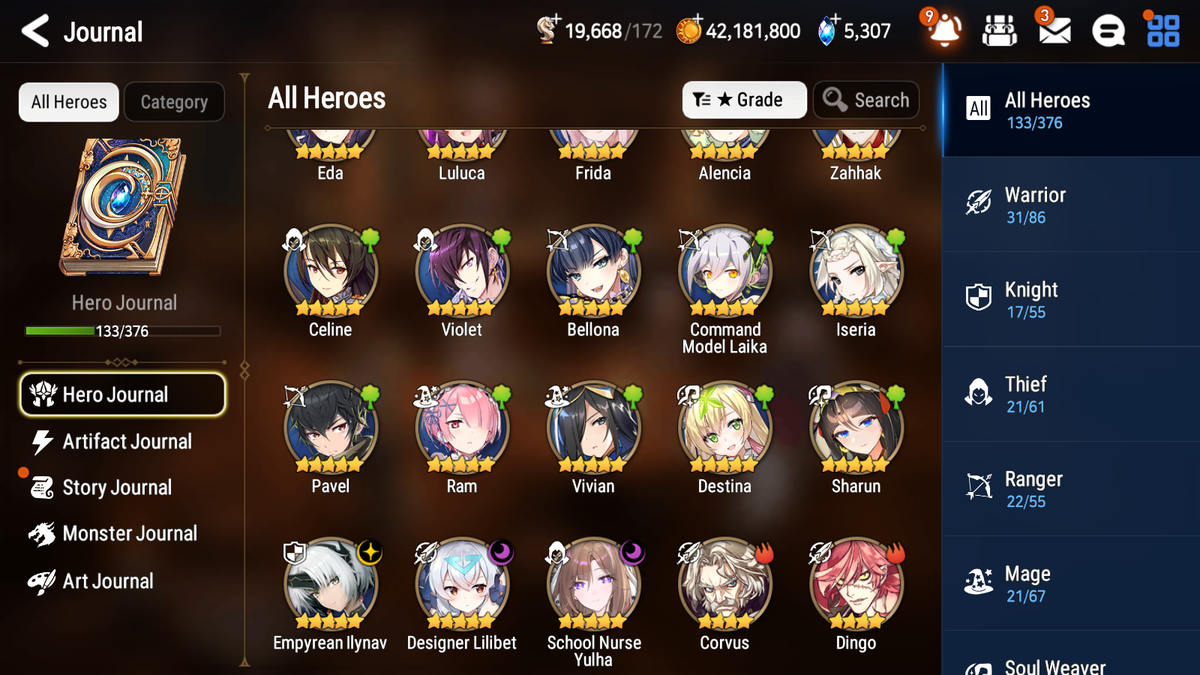 [GLOBAL][INSTANT] Epic 7 Seven 3ML 2LIM School Nurse Yulha Empyrean Ilynav Frida Perfumer Byblis Designer Lilibet Angel Angelica + 43ML pulls +20 Speed + Name Starter Account-Mobile Games Starter