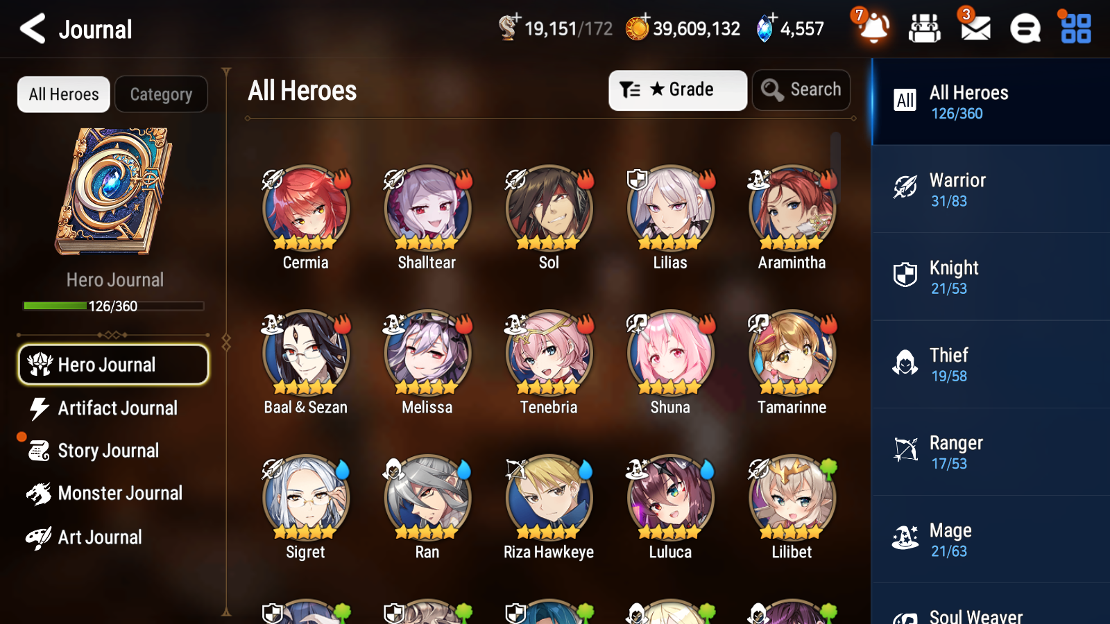 [GLOBAL][INSTANT] Epic 7 Seven 3ML 2LIM Straze Maid Chloe Dark Corvus + Albedo+Shalltear+artifact + 40ML pulls + 20 Speed +Name Starter Account Ovelord-Mobile Games Starter