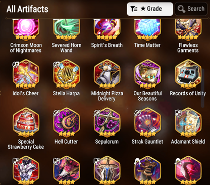 [GLOBAL][INSTANT] Epic 7 Seven 2ML Maid Chloe Dark Corvus + Albedo+Shalltear+artifact + ML pulls + Name Starter Account Ovelord-Mobile Games Starter