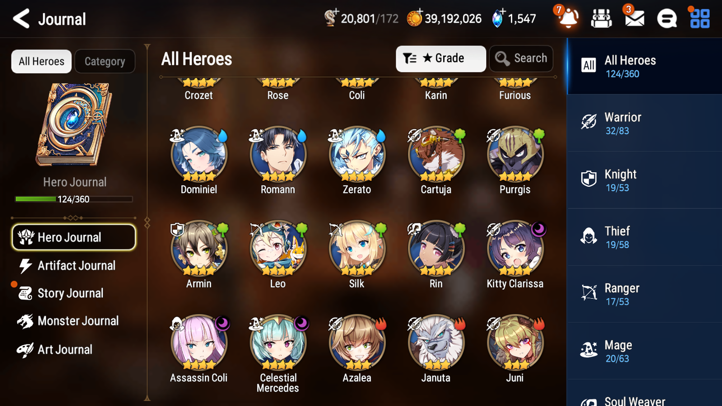 [GLOBAL][INSTANT] Epic 7 Seven 3ML 2LIM Top Model Luluca Ruele Mediator Kawerik + Albedo+artifact + Shalltear + 42ML pulls + 20 Speed +Name Starter Account Ovelord-Mobile Games Starter