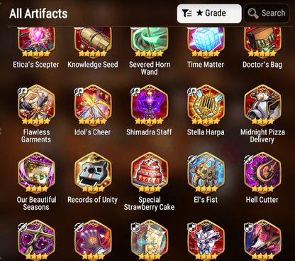 [GLOBAL][INSTANT] Epic 7 Seven Ruele Mediator Kawerik + Albedo+artifact + Shalltear + ML pulls + Name Starter Account Ovelord-Mobile Games Starter