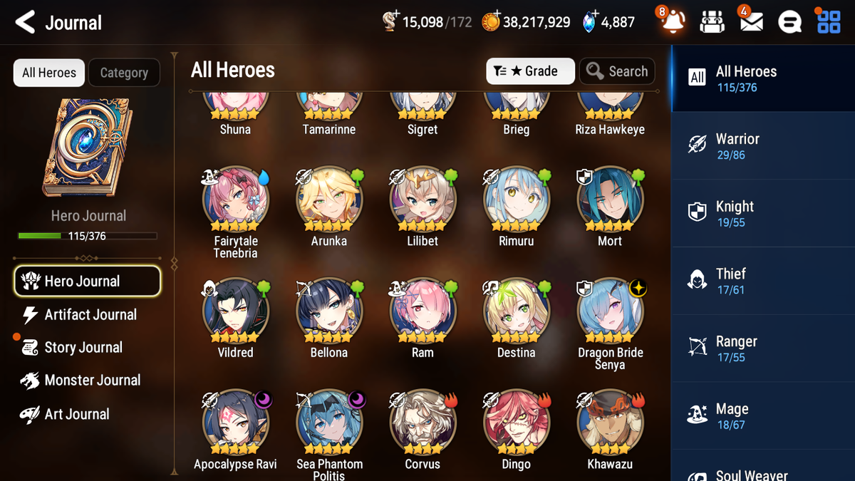 [GLOBAL][INSTANT] Epic 7 Seven 3ML 3LIM Sea Phantom Politis Dragon Bride Senya Apocalypse Ravi Rimuru Tenebria Perfumer Byblis Angel Angelica + Mystics ML pulls + 20 Speed Starter Account-Mobile Games Starter