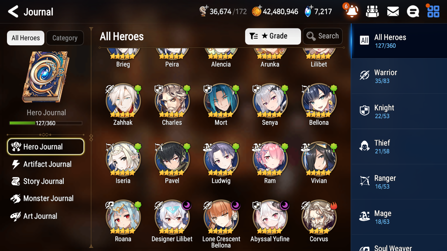 [GLOBAL][INSTANT] Epic 7 Seven 3ML Abyssal Yufine Designer Lilibet + 52ML pulls +20 Speed + Name Starter Account-Mobile Games Starter