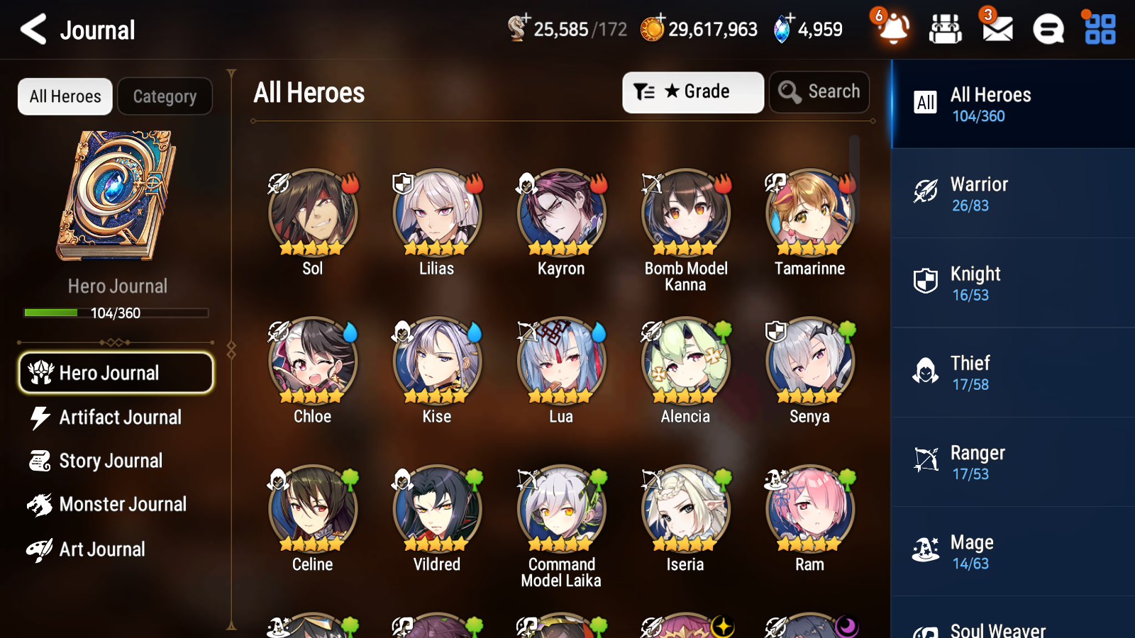 [GLOBAL][INSTANT] Epic 7 Seven 3ML Abyssal Yufine Lionheart Cermia Apocalypse Ravi+ ML pulls + 20 Speed + Name Starter Account-Mobile Games Starter