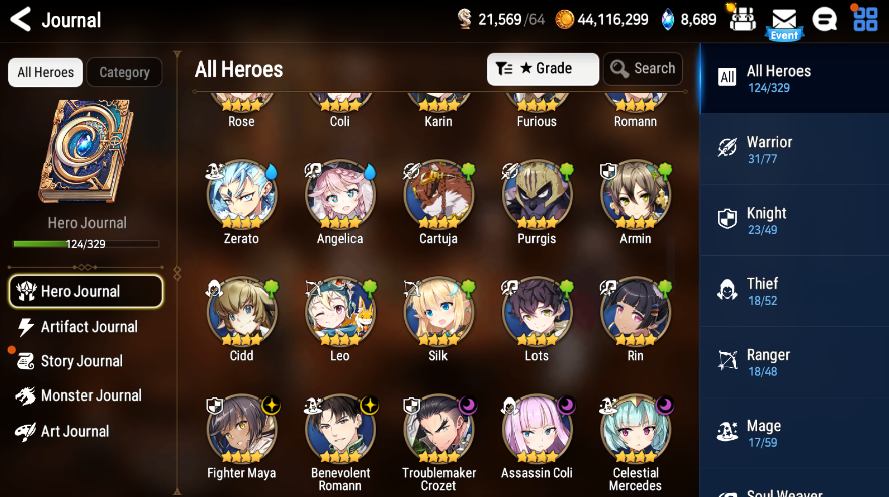 [GLOBAL][INSTANT] Epic 7 Seven 3ML Abyssal Yufine Requiem Roana Kayron + ML Mystics pulls Starter Account-Mobile Games Starter
