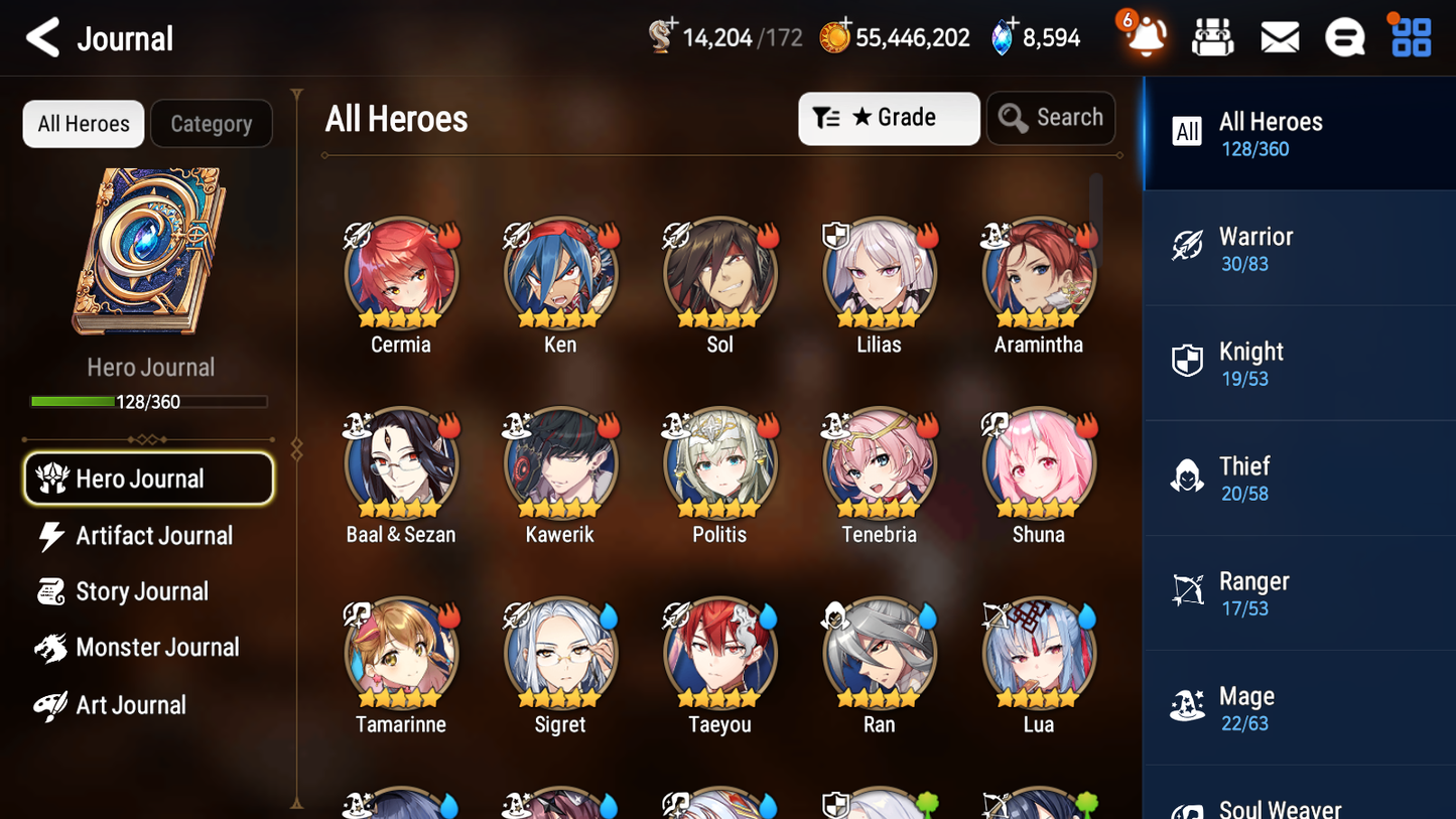 [GLOBAL][INSTANT] Epic 7 Seven 3ML Abyssal Yufine Top Model Luluca Kayron + 61ML pulls + 20 Speed + Name Starter Account-Mobile Games Starter