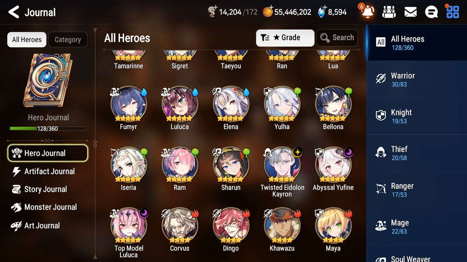 [GLOBAL][INSTANT] Epic 7 Seven 3ML Abyssal Yufine Top Model Luluca Kayron + 61ML pulls + 20 Speed + Name Starter Account-Mobile Games Starter