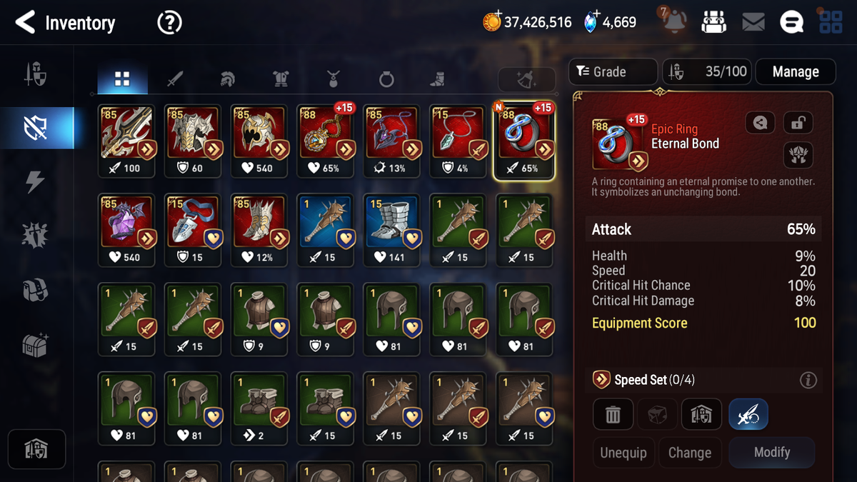 [GLOBAL][INSTANT] Epic 7 Seven 3ML Abyssal Yufine Zio Lone Crescent Bellona + 52ML pulls + 2x 20 Speed+ Luna Skin + Name Starter Account-Mobile Games Starter
