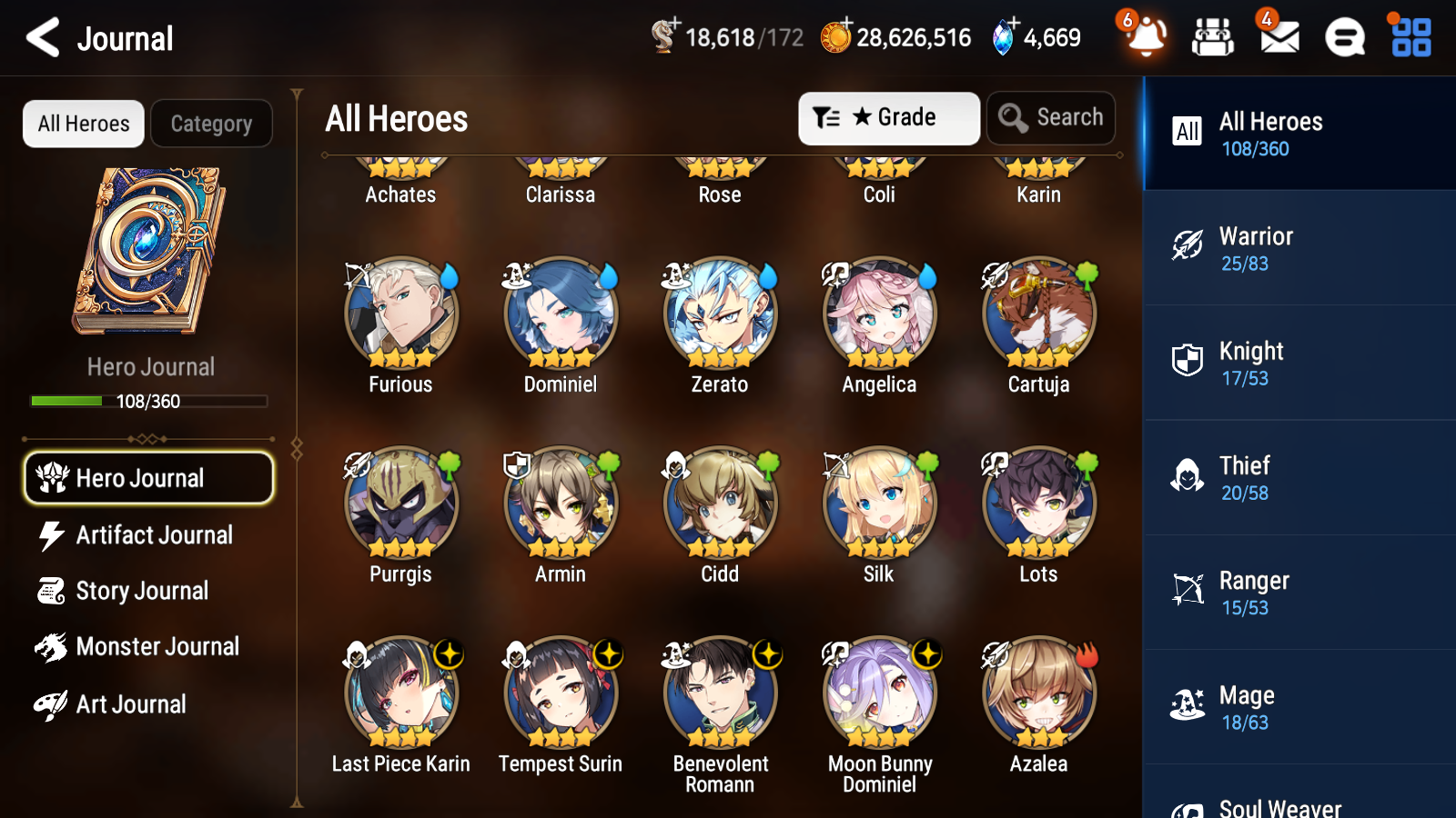 [GLOBAL][INSTANT] Epic 7 Seven 3ML Abyssal Yufine Zio Lone Crescent Bellona + ML pulls + 20 Speed + Name Starter Account-Mobile Games Starter