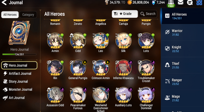 [GLOBAL][INSTANT] Epic 7 Seven 3ML Afternoon Soak Flan Belian Solitaria Ruele + ML pulls + Name Starter Account-Mobile Games Starter