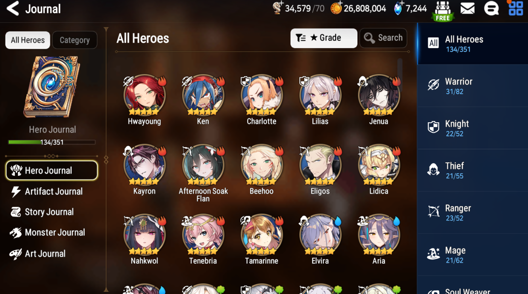[GLOBAL][INSTANT] Epic 7 Seven 3ML Afternoon Soak Flan Belian Solitaria Ruele + ML pulls + Name Starter Account-Mobile Games Starter