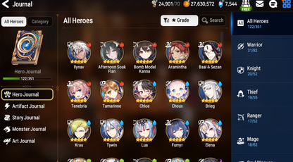 [GLOBAL][INSTANT] Epic 7 Seven 3ML Afternoon Soak Flan Straze Apocalypse Ravi Eternal Wanderer Ludwig + ML pulls + Name Starter Account-Mobile Games Starter
