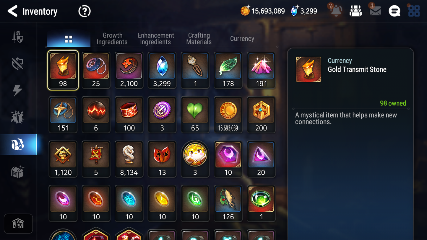 [GLOBAL][INSTANT] Epic 7 Seven 3ML Ambitious Tywin Ruele of light + ML pulls + 20 Speed + Name Starter Account-Mobile Games Starter