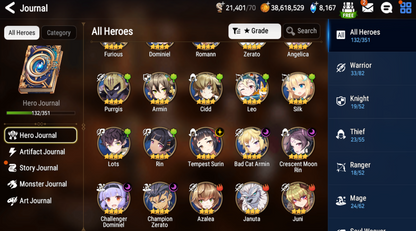 [Global][INSTANT] Epic 7 Seven 3ML Architect Laika Fairytale Tenebria Designer Lilibet Last Rider Krau + ML pulls + Name Starter Account-Mobile Games Starter