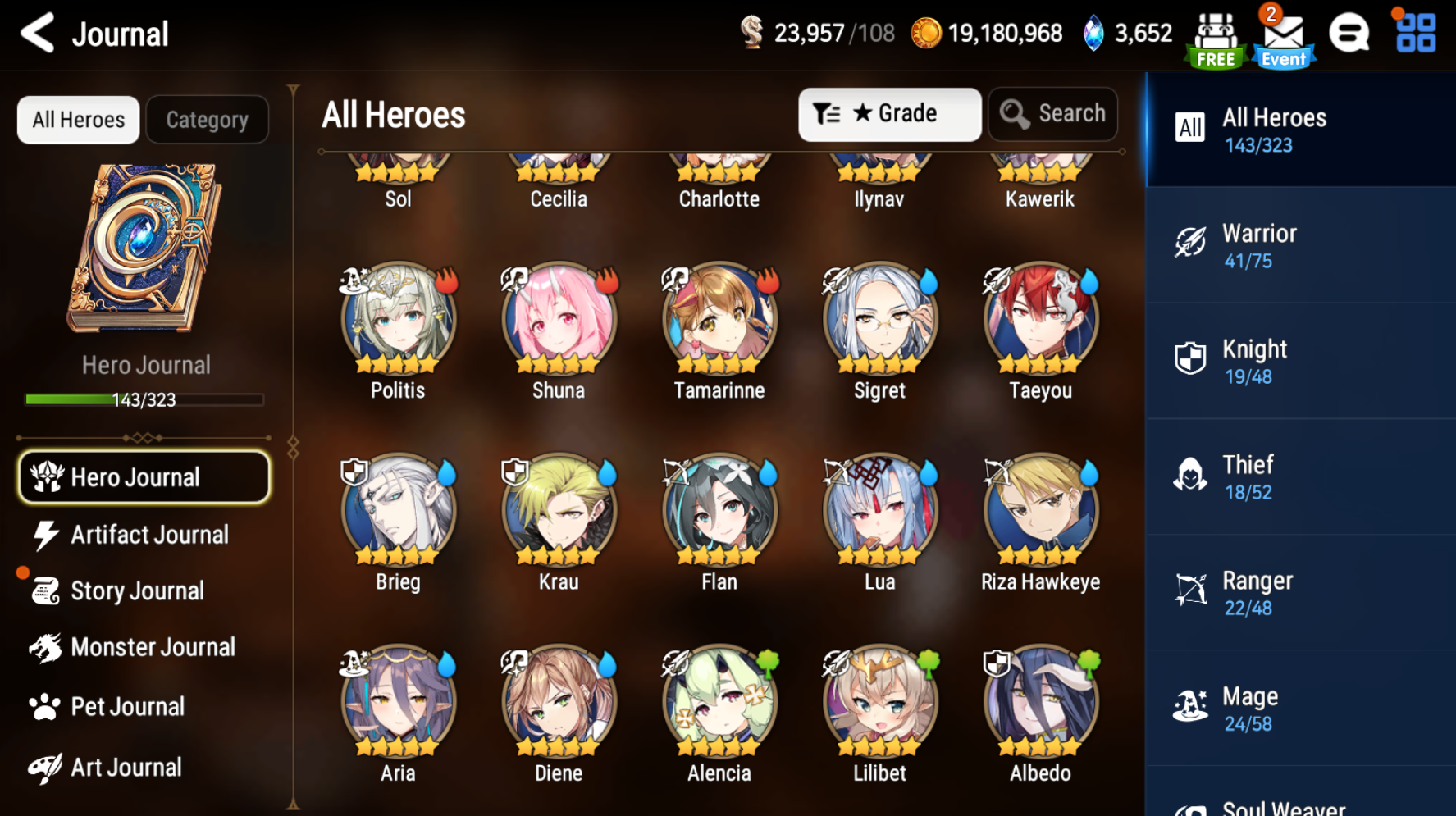 [GLOBAL][INSTANT] Epic 7 Seven 3ML Belian Last Rider Krau Blood Moon Haste Albedo Diene Edward 10-10 Starter Account-Mobile Games Starter