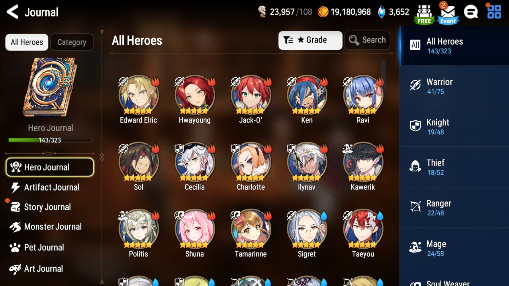 [GLOBAL][INSTANT] Epic 7 Seven 3ML Belian Last Rider Krau Blood Moon Haste Albedo Diene Edward 10-10 Starter Account-Mobile Games Starter