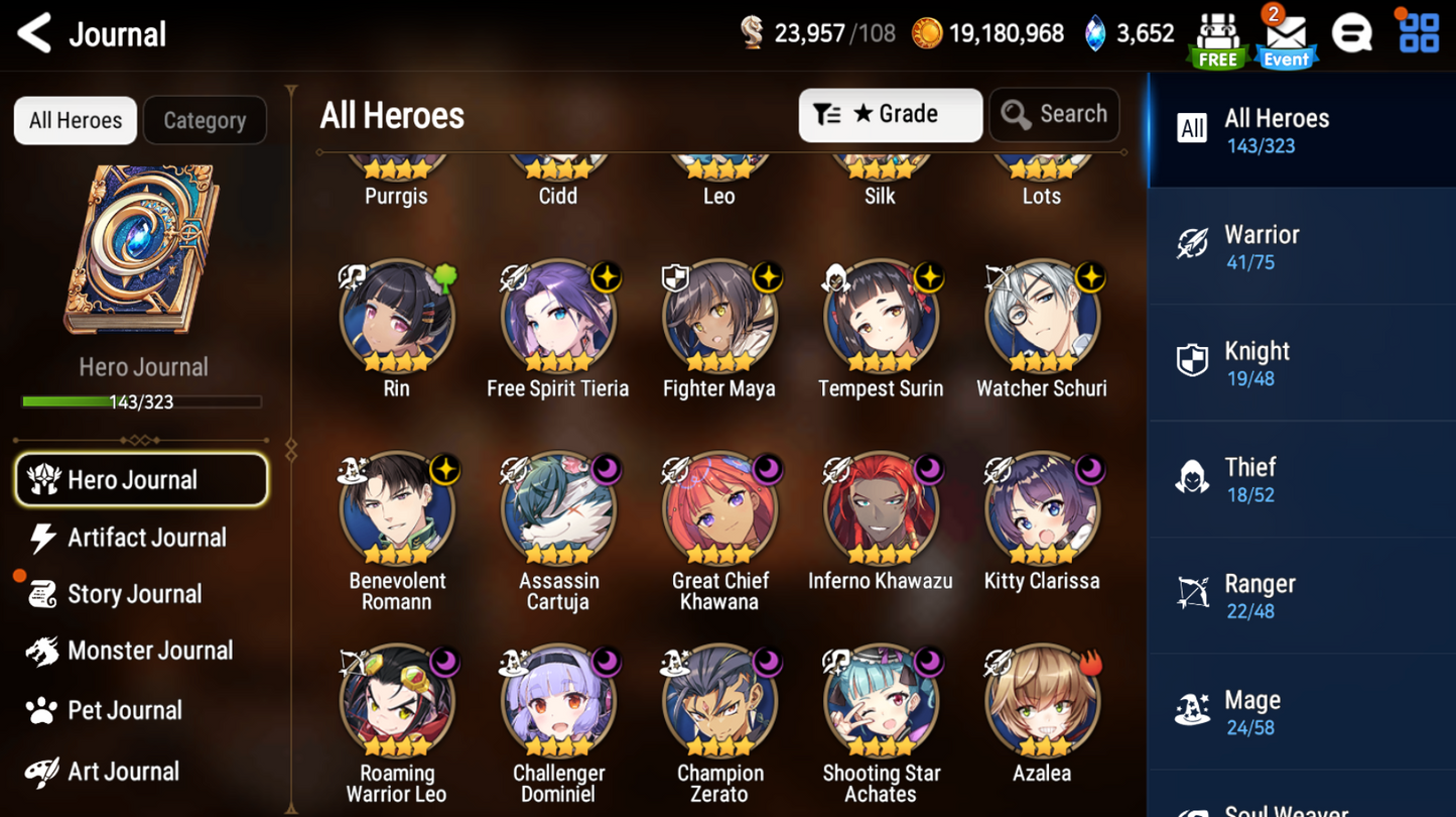 [GLOBAL][INSTANT] Epic 7 Seven 3ML Belian Last Rider Krau Blood Moon Haste Albedo Diene Edward 10-10 Starter Account-Mobile Games Starter