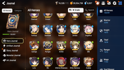[GLOBAL][INSTANT] Epic 7 Seven 3ML Belian Top Model Luluca Commander Pavel + ML pulls + 20 Speed + Name Starter Account-Mobile Games Starter