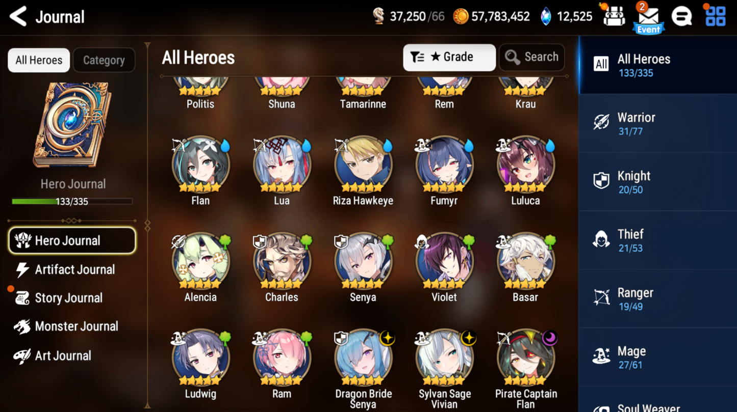 [GLOBAL] [INSTANT] Epic 7 Seven 3ML Dragon Bride Senya Vivian Flan + 60ML pulls 2550 mystics+ Name Starter Account-Mobile Games Starter