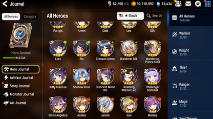 [GLOBAL][INSTANT] Epic 7 Seven 3ML Empyrean Ilynav Apocalypse Ravi Lidica + 68ML pulls 13k skystones 2900 mystics+ Name Starter Account-Mobile Games Starter