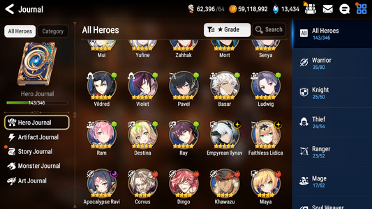 [GLOBAL][INSTANT] Epic 7 Seven 3ML Empyrean Ilynav Apocalypse Ravi Lidica + 68ML pulls 13k skystones 2900 mystics+ Name Starter Account-Mobile Games Starter