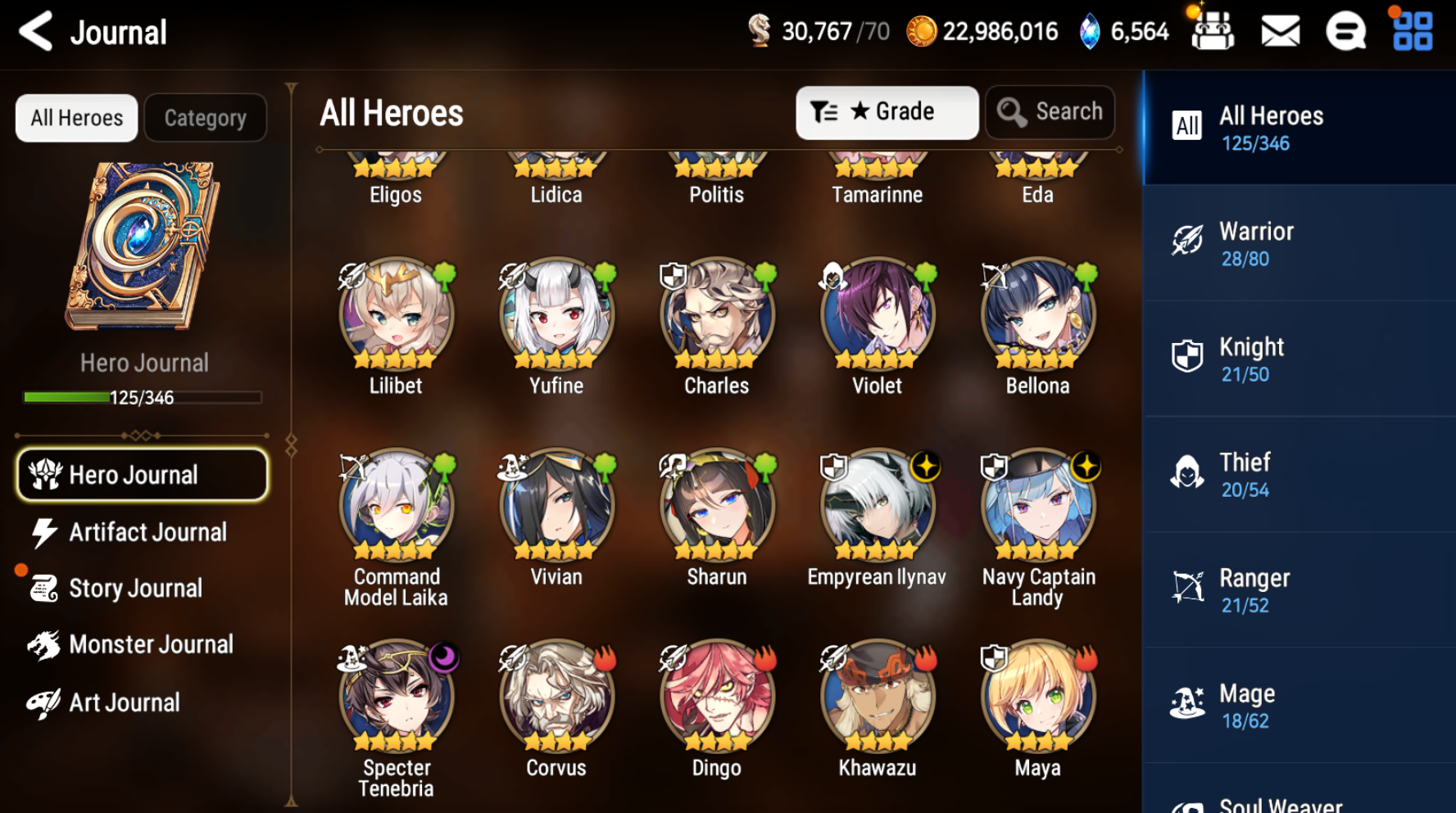 [GLOBAL][INSTANT] Epic 7 Seven 3ML Empyrean Ilynav Navy Captain Landy Specter Tenebria+ ML pulls + Name Starter Account-Mobile Games Starter