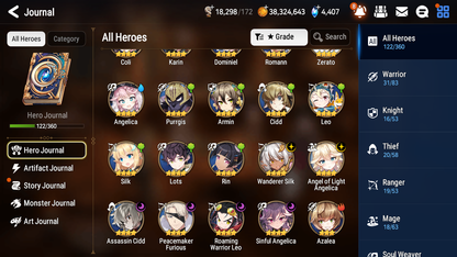 [GLOBAL][INSTANT] Epic 7 Seven 3ML Frida Lone Wolf Peira Designer Lilibet Sage Baal Angel Angelica + 41ML pulls + 20 Speed +Name Starter Account-Mobile Games Starter