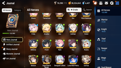 [GLOBAL][INSTANT] Epic 7 Seven 3ML Frida Lone Wolf Peira Designer Lilibet Sage Baal Angel Angelica + 41ML pulls + 20 Speed +Name Starter Account-Mobile Games Starter