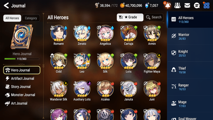 [GLOBAL][INSTANT] Epic 7 Seven 3ML Lady of the Scales Abyssal Yufine + 49ML pulls +20 speed+ Name Starter Account-Mobile Games Starter