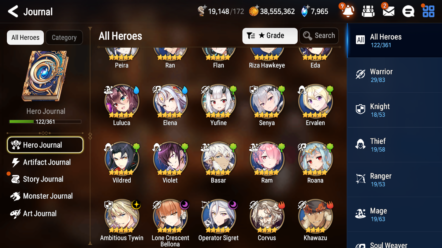 [GLOBAL][INSTANT] Epic 7 Seven 3ML Lone Crescent Bellona Operator Sigret Ambitious Tywin Jack+ ML pulls Mystics+ 20 Speed + Name Starter Account-Mobile Games Starter