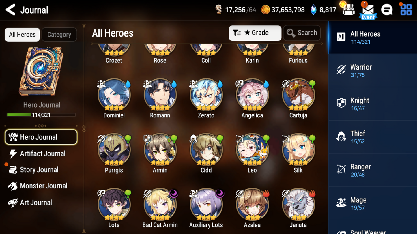 [Global][INSTANT] Epic 7 Seven 3ML Lone Crescent Bellona Pirate Captain Flan Faithless Lidica+ Name Starter Account-Mobile Games Starter