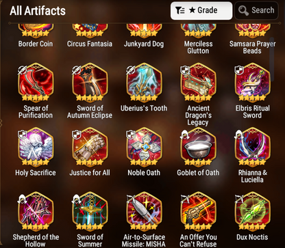 [GLOBAL][INSTANT] Epic 7 Seven 3ML Lone Wolf Peira Lionheart Cermia Specter + 69ML pulls 13k skystones 2900 mystics+ Name Starter Account-Mobile Games Starter