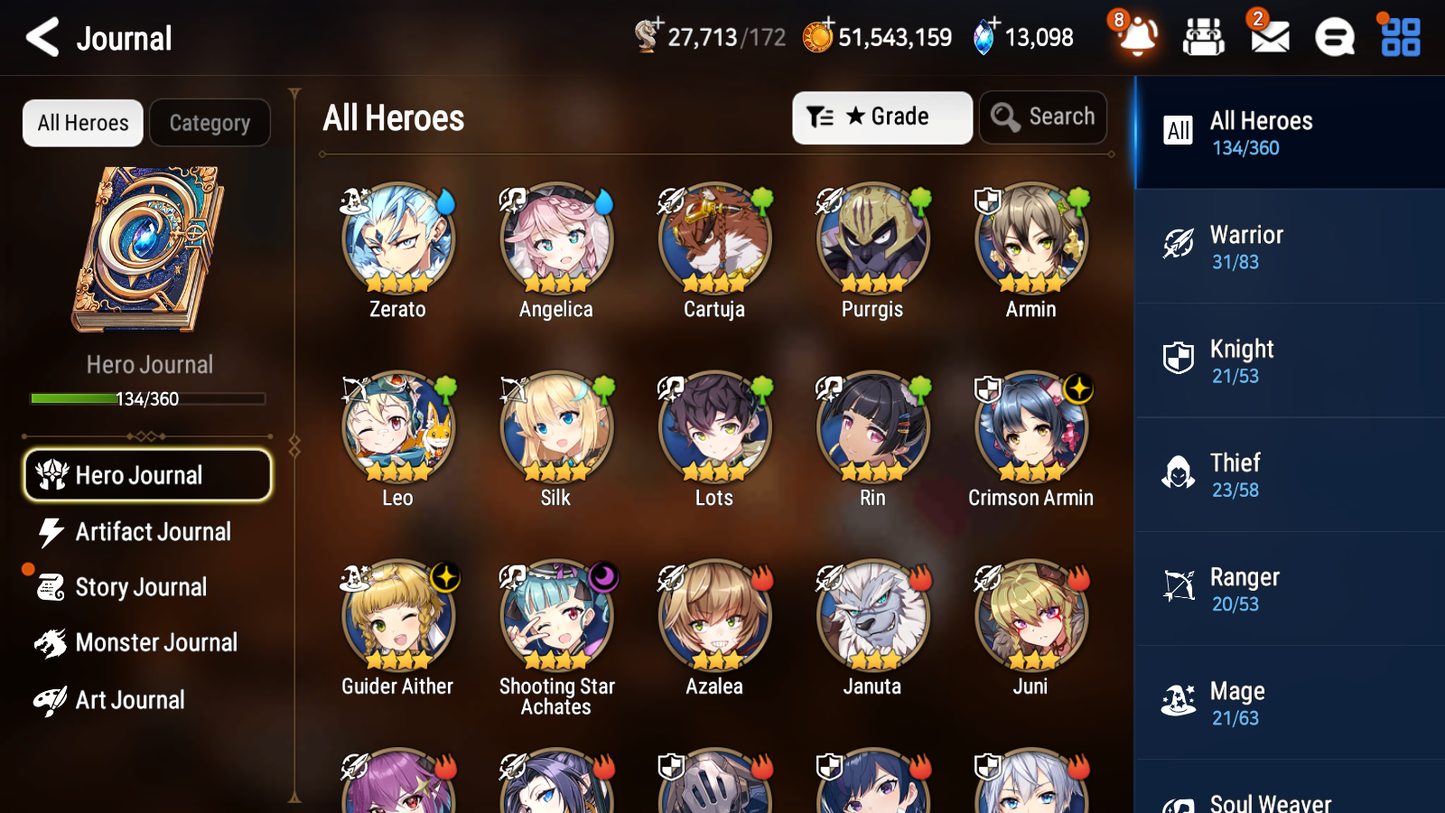 [GLOBAL][INSTANT] Epic 7 Seven 3ML New Moon Luna Abyssal Yufine Lone Crescent Bellona Diene +13k Gems + 53ML pulls + 20 Speed Starter Account-Mobile Games Starter