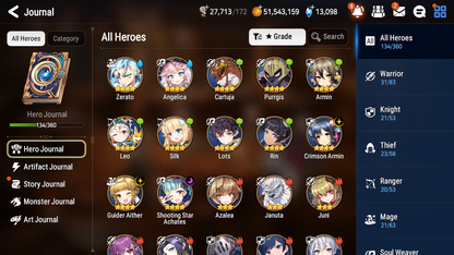 [GLOBAL][INSTANT] Epic 7 Seven 3ML New Moon Luna Abyssal Yufine Lone Crescent Bellona Diene +13k Gems + 53ML pulls + 20 Speed Starter Account-Mobile Games Starter
