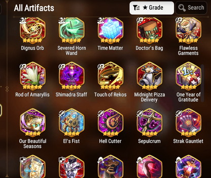 [GLOBAL][INSTANT] Epic 7 Seven 3ML New Moon Luna Arbiter Vildred Pirate Captain Flan Diene +12k Gems +30 ML pulls Starter Account-Mobile Games Starter